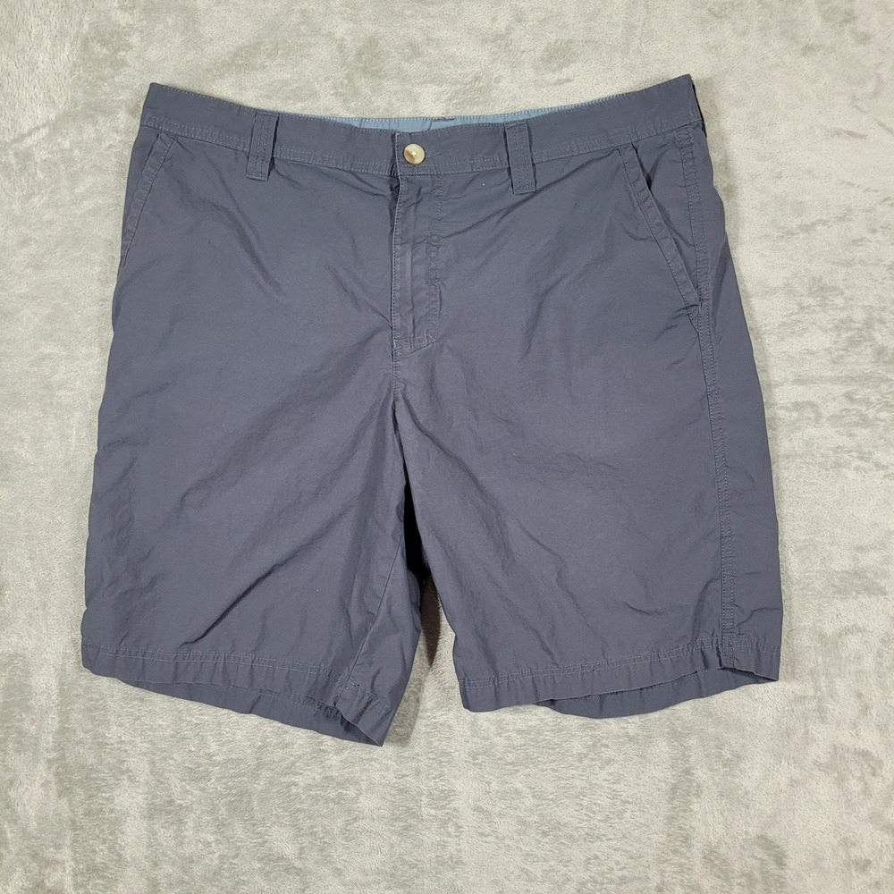 Columbia Shorts Men's 38x10 Blue Washed Out Outdoor Casual AM4471 Cotton
